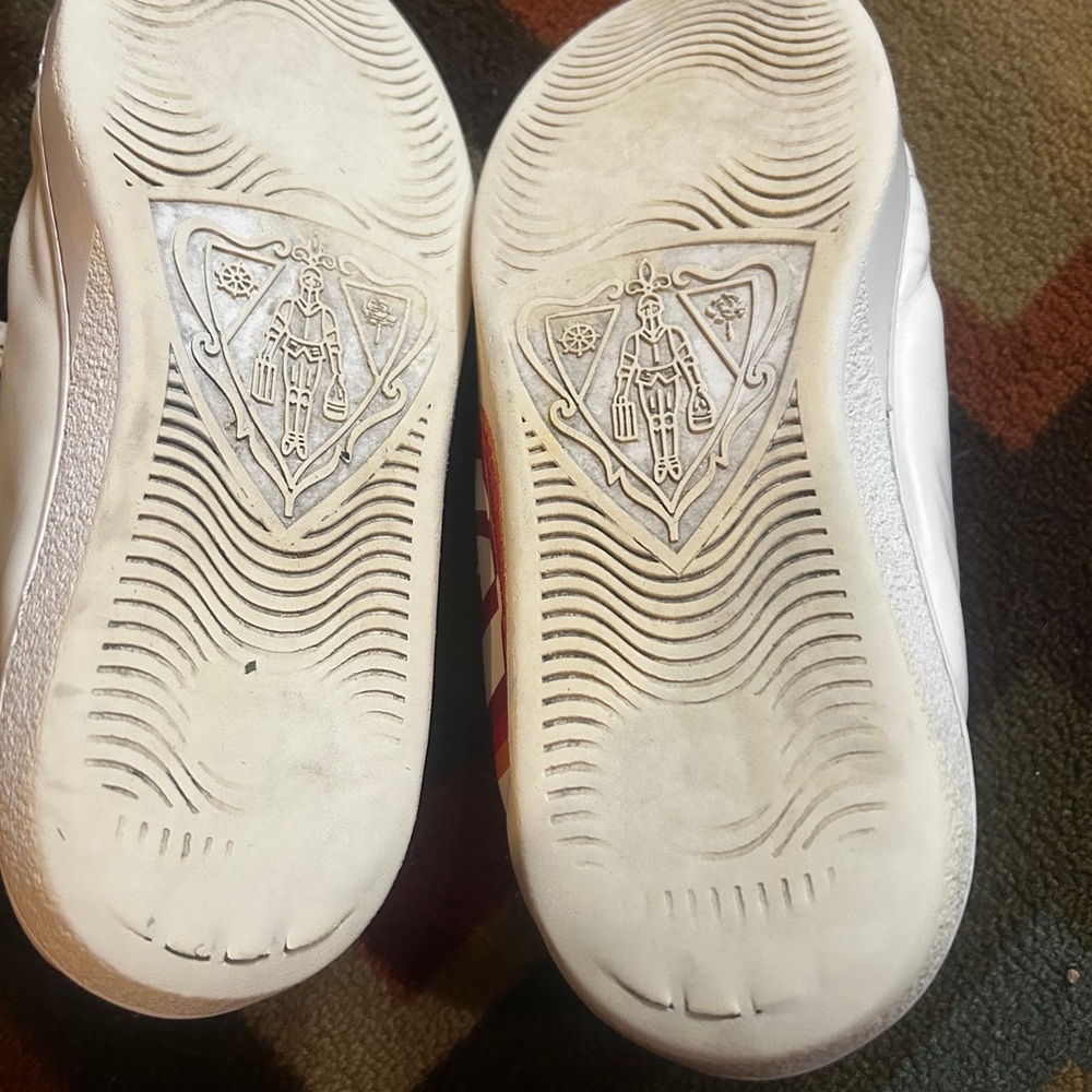 Gucci White Sneakers with Red and Orange Details - Picture 8 of 14